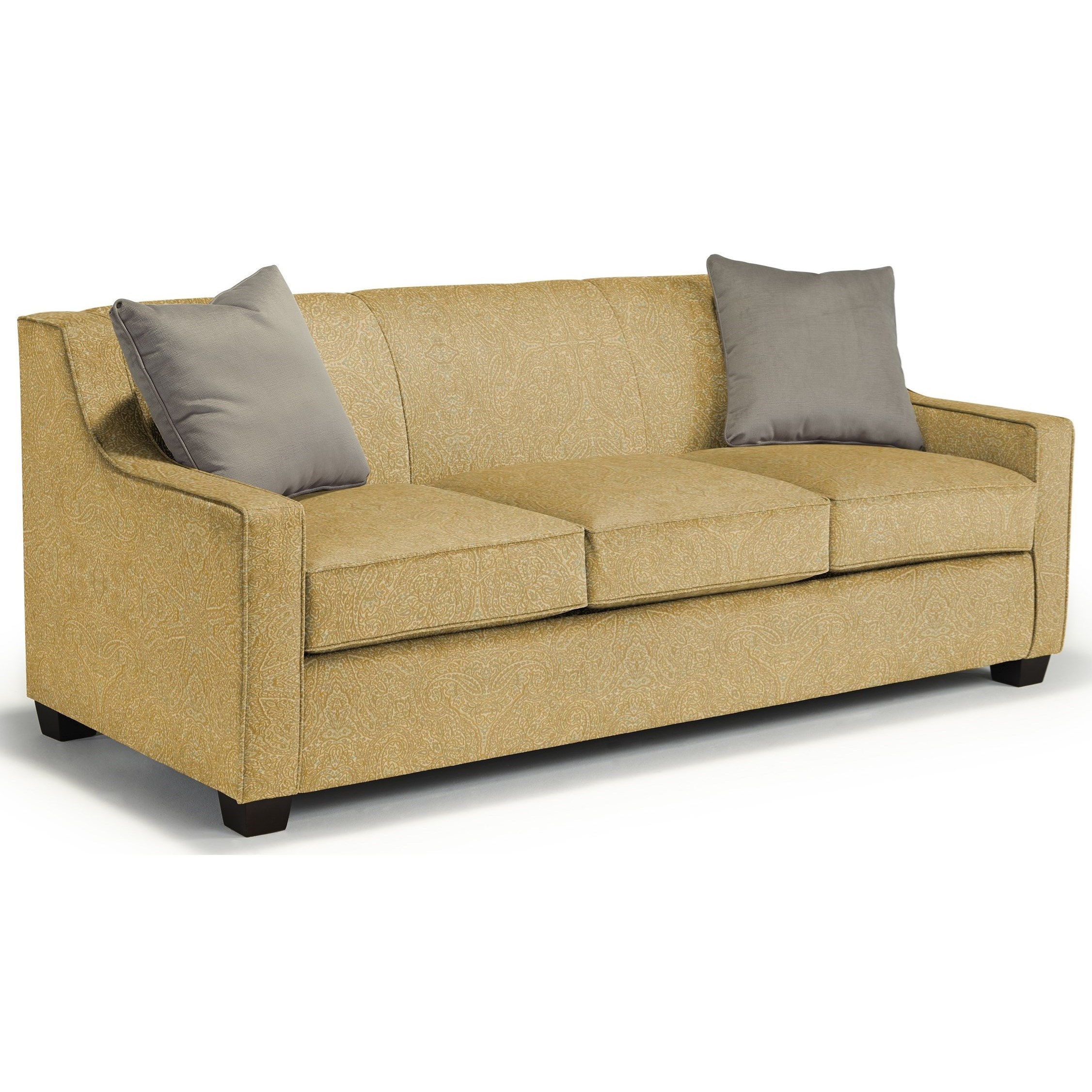 Best Home Furnishings Marinette S20AQ Queen Sized Air Dream Sleeper with Toss Pillows Virginia Furniture Market Uph Sofa Sleepers
